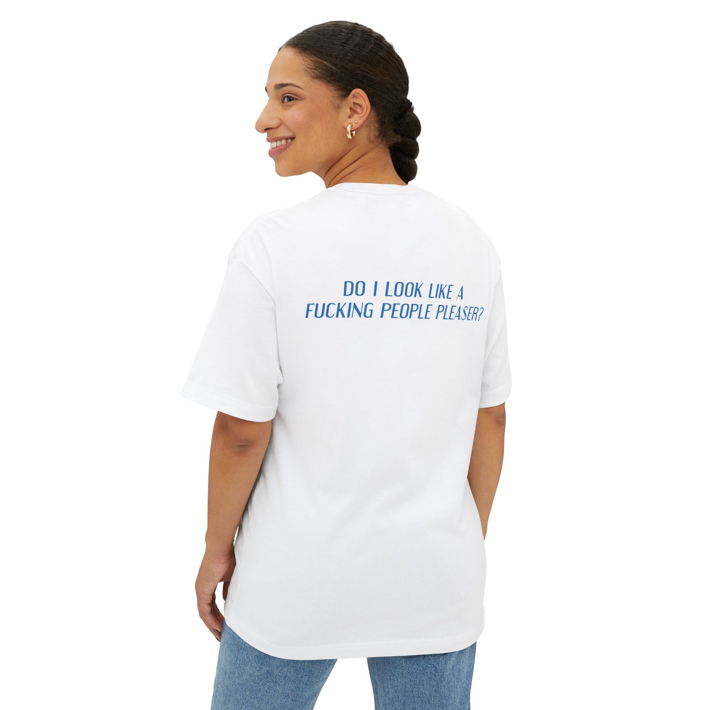 Unisex Oversized Boxy Tee: Bold Statement Tee, Casual Streetwear, Gift for Her, Comfortable Lounge Wear, Fun Graphic T-Shirt